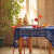 Tablecloth - Alphabet - Blue, ზომა: 210 x 140 სმ, Material: Cotton, 2 image Tablecloth - Alphabet - Blue, ზომა: 210 x 140 სმ, Material: Cotton, 2 image