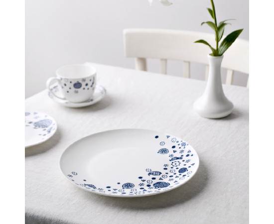 Plate - Blue Supra - Porcelain - Round - 25 cm - BlueTabla