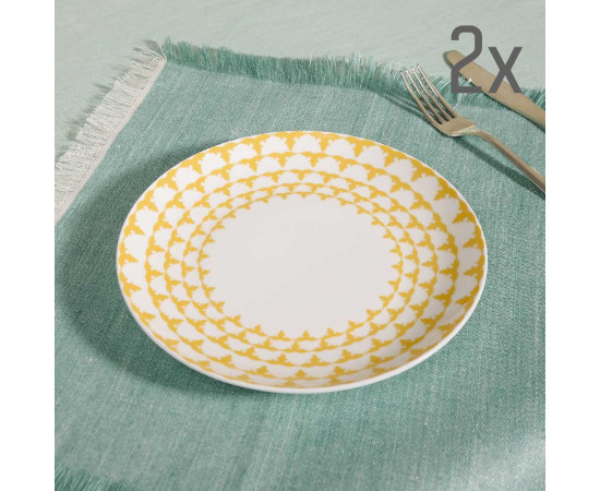 Plate (2 pcs) - Mariam-Martha - Porcelain - 20cm