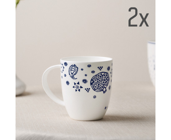 Mug (2 pcs) - Meidani - Porcelain - 10cm
