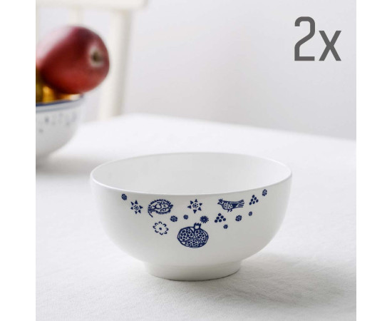 Bowl (2 pcs) - Meidani - Porcelain - 11cm