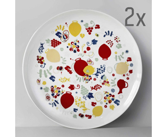 Plate (2 pcs) - Qvevrebi - 24cm
