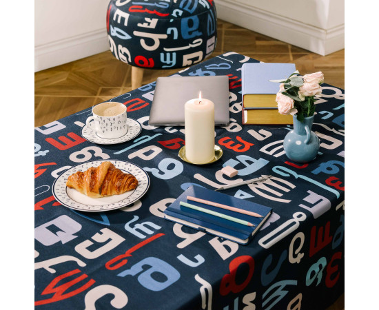 Tablecloth - Deda Ena, ზომა: 140 x 140 სმ, Material: Polyester