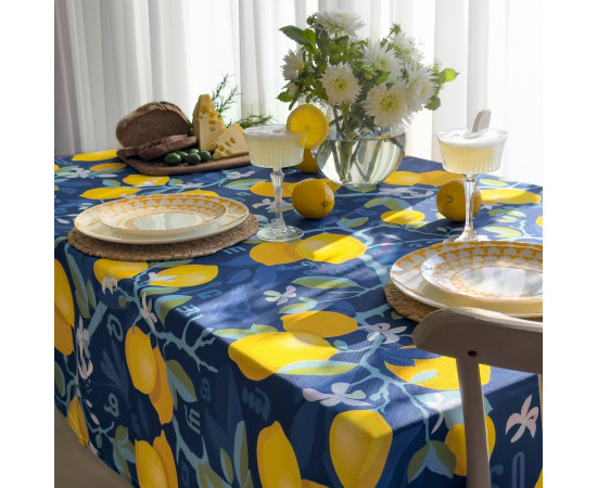 Tablecloth - Lemon, ზომა: 140 x 140 სმ