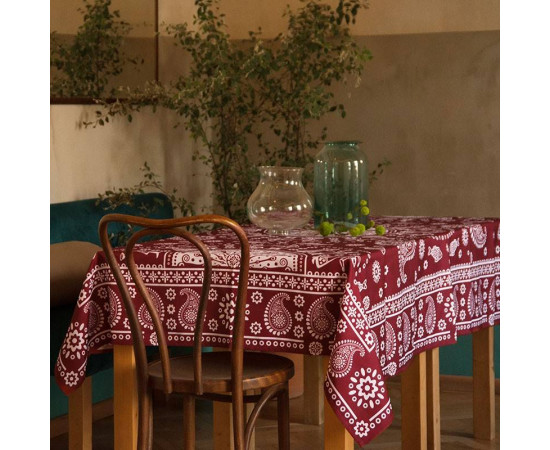 Tablecloth - Kala - Red, ზომა: 210 x 140 სმ, Material: Polyester