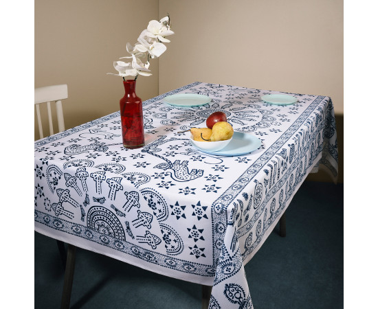 Tablecloth - Meidani - White - Polyester`, ზომა: 140 x 140 სმ, Material: Polyester
