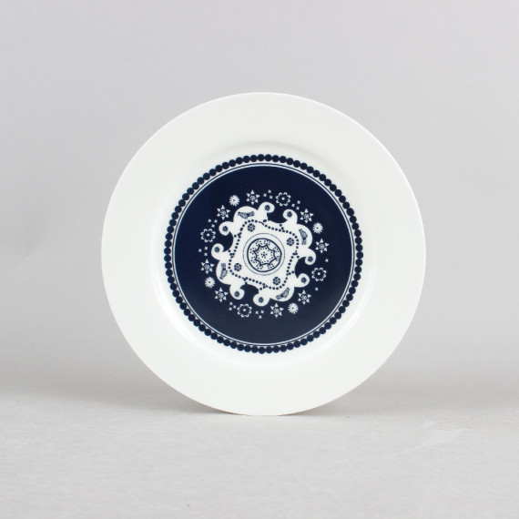 თეფში (2ც) - ორნამენტი - ფაიფური - 20სმ, 4 სურათი