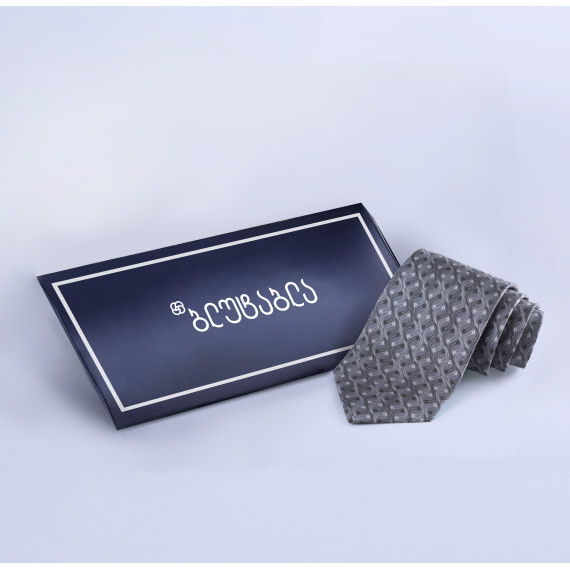 Tie - Grey Kantsi, 7 image Tie - Grey Kantsi, 7 image