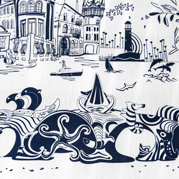 Tablecloth - Batumi - White - Polyester, ზომა: 210 x 140 სმ, Material: Polyester, 4 image Tablecloth - Batumi - White - Polyester, ზომა: 210 x 140 სმ, Material: Polyester, 4 image