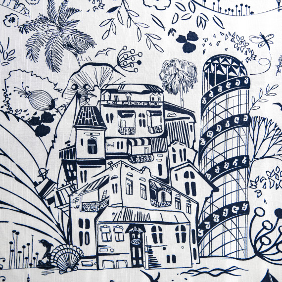 Tablecloth - Batumi - White - Polyester, ზომა: 210 x 140 სმ, Material: Polyester, 2 image Tablecloth - Batumi - White - Polyester, ზომა: 210 x 140 სმ, Material: Polyester, 2 image