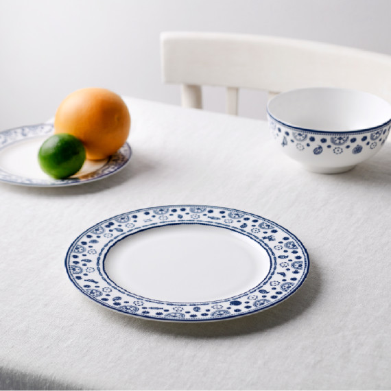 Plate (2 pcs) - Indigo - Porcelain - 25cm, 3 image