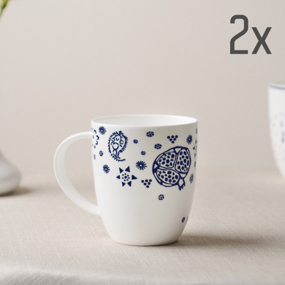 Mug (2 pcs) - Meidani - Porcelain - 10cm, 2 image