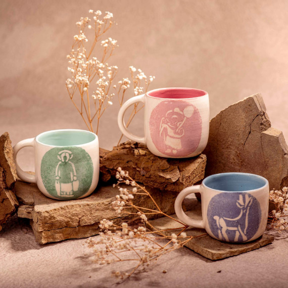 ჭიქა - გოგო ბუშტით - ხელნაკეთი, 5 სურათი ჭიქა - გოგო ბუშტით - ხელნაკეთი, 5 სურათი