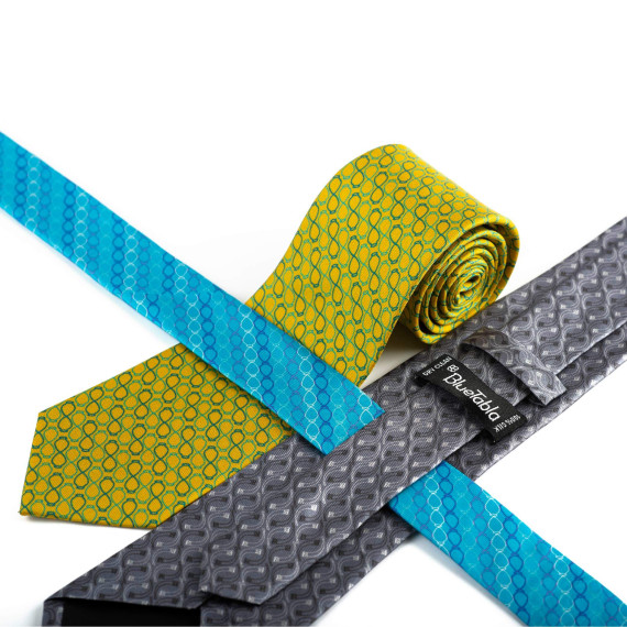 Tie - Grey Kantsi, 3 image Tie - Grey Kantsi, 3 image