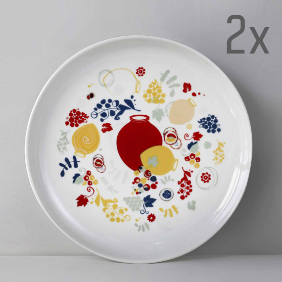 Plate (2 pcs) - Qvevrebi - 19cm, 2 image