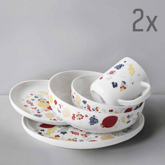 Plate (2 pcs) - Qvevrebi - 24cm, 4 image Plate (2 pcs) - Qvevrebi - 24cm, 4 image