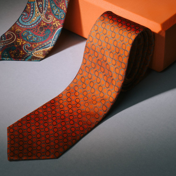 Tie - Orange Qvevri