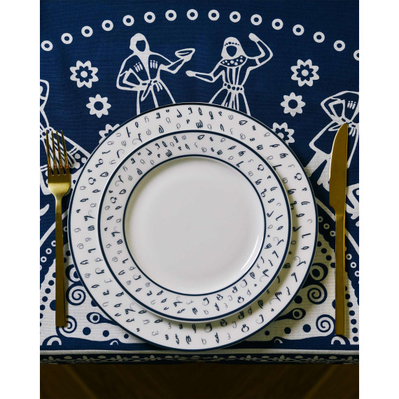 თეფში (2ც) - შინ - ფაიფური - 25სმ, 4 სურათი თეფში (2ც) - შინ - ფაიფური - 25სმ, 4 სურათი