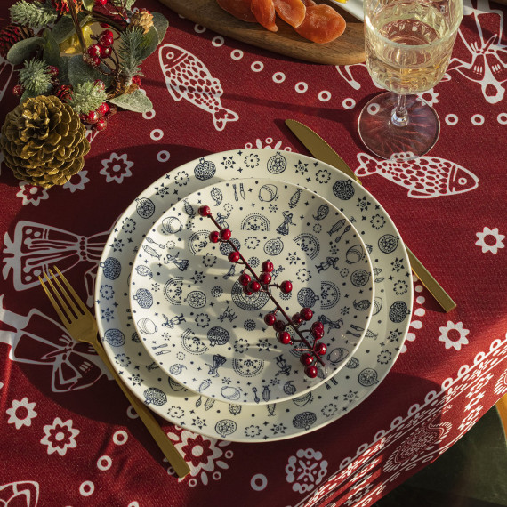Plate (2 pcs) - Kala - 20cm, 4 image Plate (2 pcs) - Kala - 20cm, 4 image