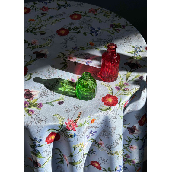 სუფრა - ქართული ფლორა, ზომა: 140 x 140 სმ, 2 სურათი