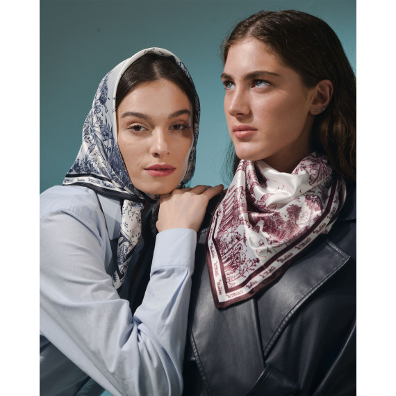 Scarf - Abkhazia - Red, 2 image Scarf - Abkhazia - Red, 2 image