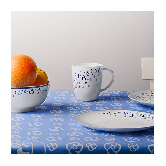 Plate (2 pcs) - Zen - Porcelain - 20cm - BlueTabla, 5 image