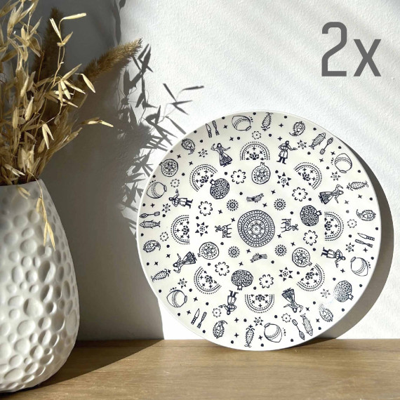 Plate (2 pcs) - Kala - 20cm, 2 image Plate (2 pcs) - Kala - 20cm, 2 image