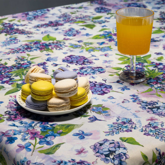 სუფრა - იასამანი - თეთრი, აირჩიეთ მასალა: ბამბა, 2 სურათი