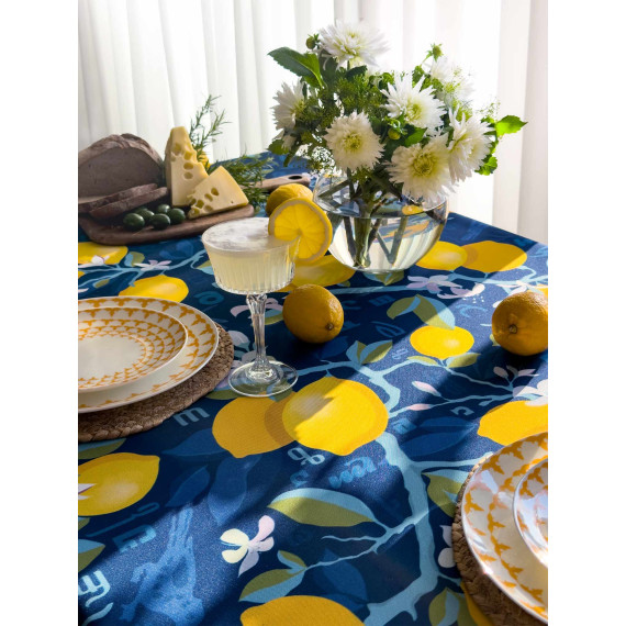 Tablecloth - Lemon, ზომა: 140 x 140 სმ, Material: Polyester, 8 image