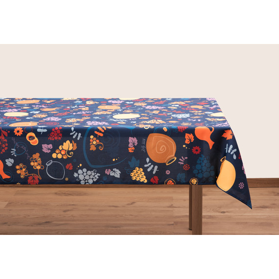 Tablecloth - Qvevrebi - Black, ზომა: 140 x 140 სმ, Material: Polyester, 8 image