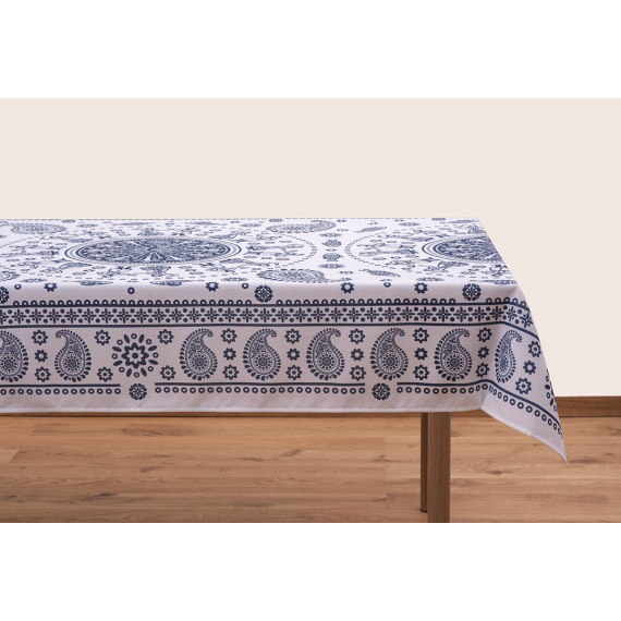 Tablecloth - Kala - White, ზომა: 140 x 140 სმ, Material: Polyester, 4 image Tablecloth - Kala - White, ზომა: 140 x 140 სმ, Material: Polyester, 4 image