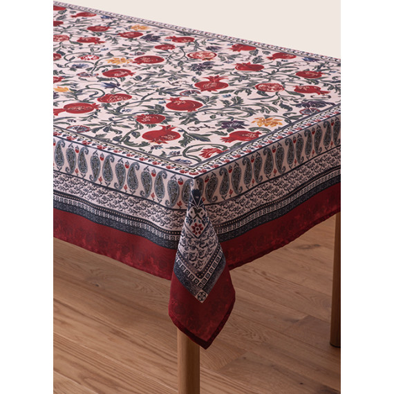 სუფრა - ბროწეულები - წითელი, ზომა: 140x140, 3 სურათი