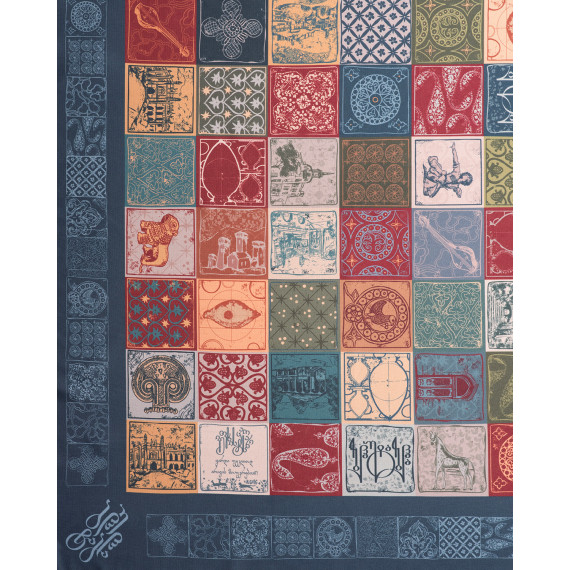 სუფრა ქართული, ზომა: 210 x 140 სმ, აირჩიეთ მასალა: პოლიესტერი, 7 სურათი