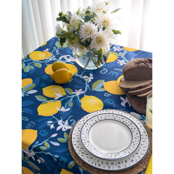 Tablecloth - Lemon, ზომა: 140 x 140 სმ, Material: Polyester, 6 image