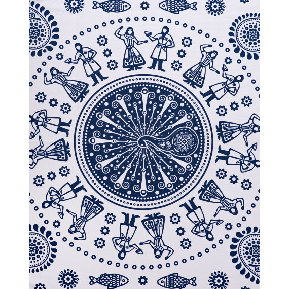 Tablecloth - Kala - White, ზომა: 140 x 140 სმ, Material: Polyester, 7 image Tablecloth - Kala - White, ზომა: 140 x 140 სმ, Material: Polyester, 7 image