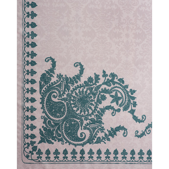 Tablecloth - Bagrationi - Beige/Turquoise - Polyester, ზომა: 140 x 140 სმ, Material: Polyester, 8 image Tablecloth - Bagrationi - Beige/Turquoise - Polyester, ზომა: 140 x 140 სმ, Material: Polyester, 8 image