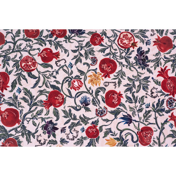 სუფრა - ბროწეულები - წითელი, ზომა: 140x140, 5 სურათი