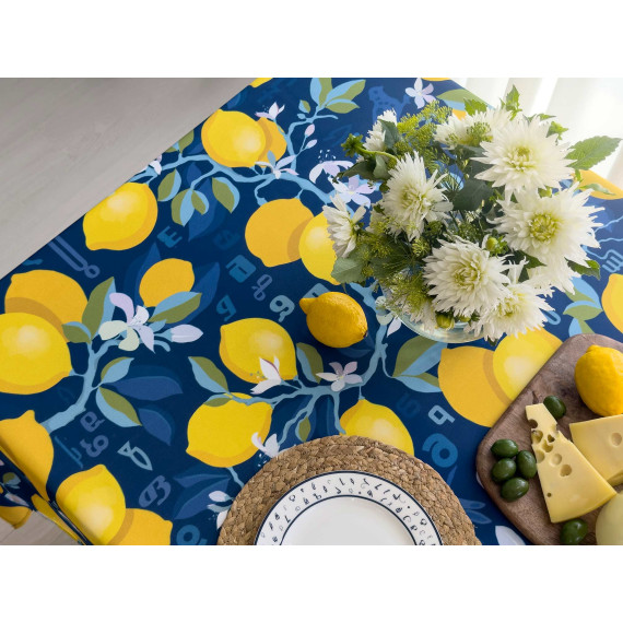 Tablecloth - Lemon, ზომა: 140 x 140 სმ, Material: Polyester, 7 image