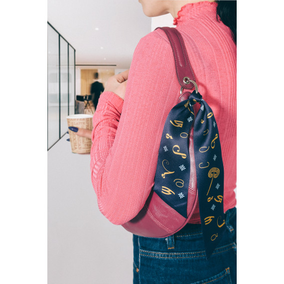 წვრილი შარფი - 51x5სმ - ბორჯღალო, 2 სურათი