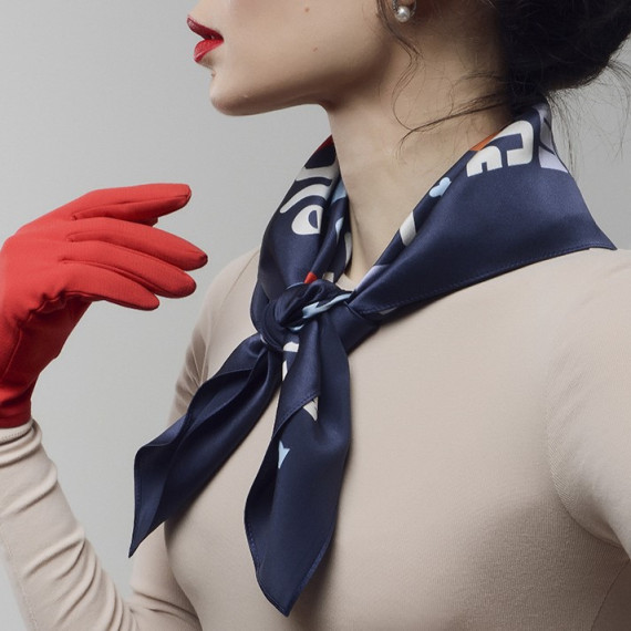 Silk Scarf - Don, Scarf size: 65 x 65 cm, 2 image