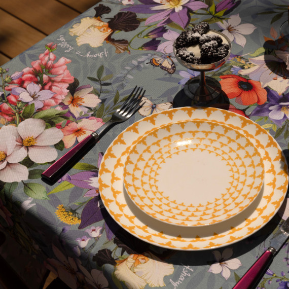 Tablecloth - Georgian Flora​ - light, ზომა: 210x140, 4 image