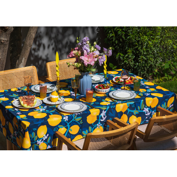 Tablecloth - Lemon, ზომა: 140 x 140 სმ, Material: Polyester, 14 image