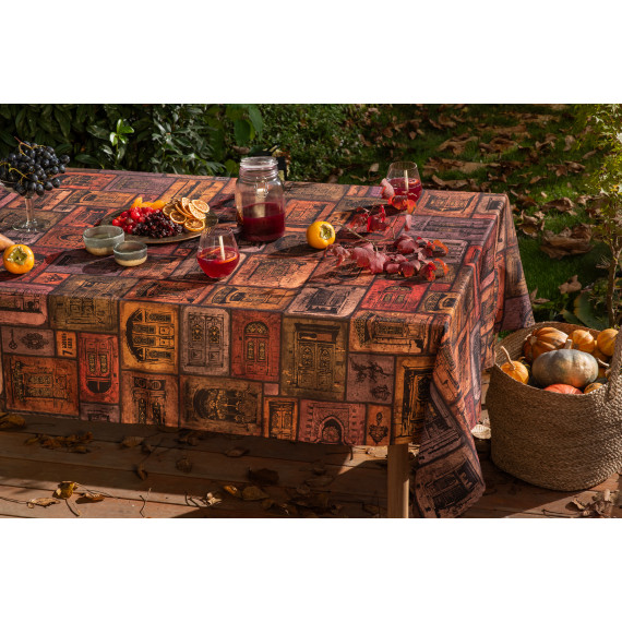 სუფრა - თბილისური კარები, ზომა: 140x140, 5 სურათი