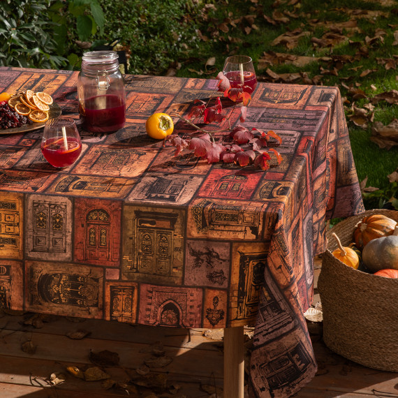 სუფრა - თბილისური კარები, ზომა: 140x140, 2 სურათი