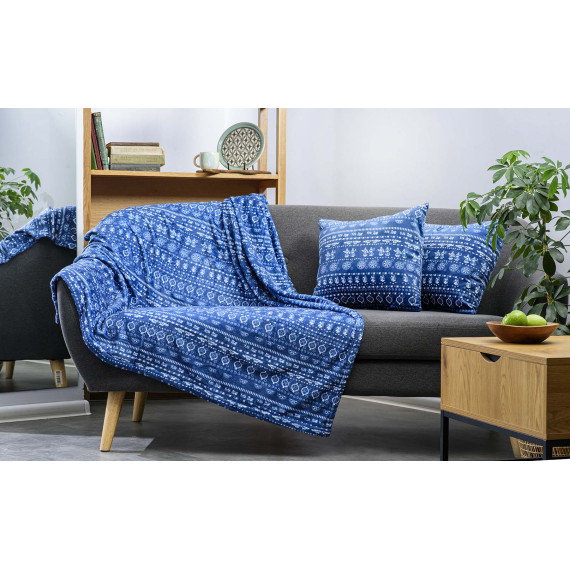 ბალიში - ლურჯი სუფრა - ლურჯი, შიგთავსი: მხოლოდ ბალიშის პირი, 2 სურათი ბალიში - ლურჯი სუფრა - ლურჯი, შიგთავსი: მხოლოდ ბალიშის პირი, 2 სურათი