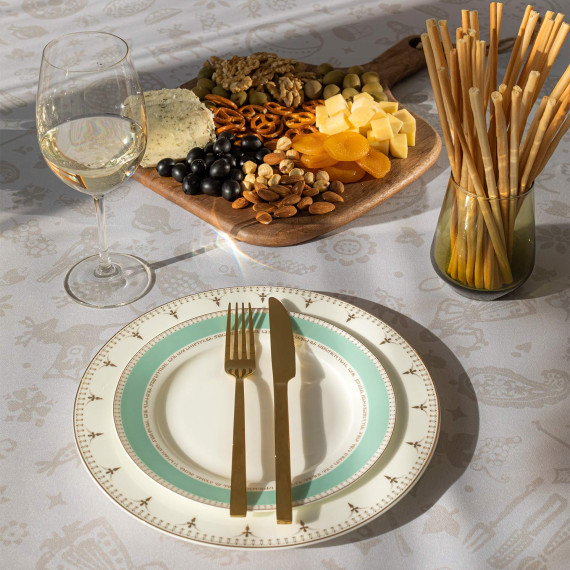 თეფში (2ც) - ბედიის ბარძიმი - ფაიფური - 20სმ, 3 სურათი