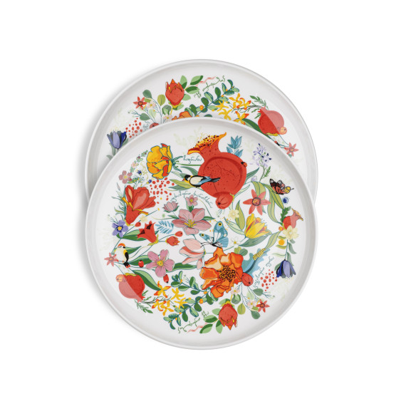 Plate (2 pcs) - Pomegranates garden - 24cm