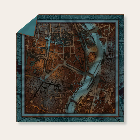 Scarf - Tbilisi - Blue