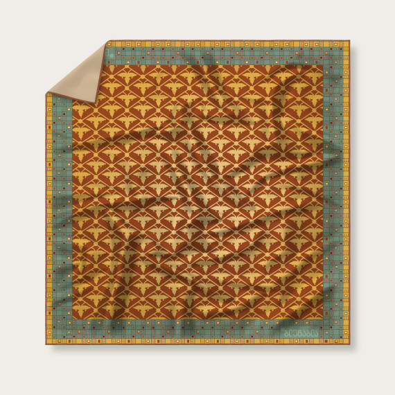 Silk Scarf - Mariam-Martha - Orange