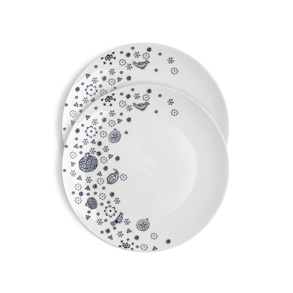 Plate (2 pcs) - Meidani - Porcelain - 25cm